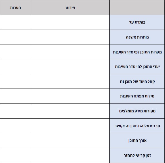 דף הזמנה מגורם חיצוני