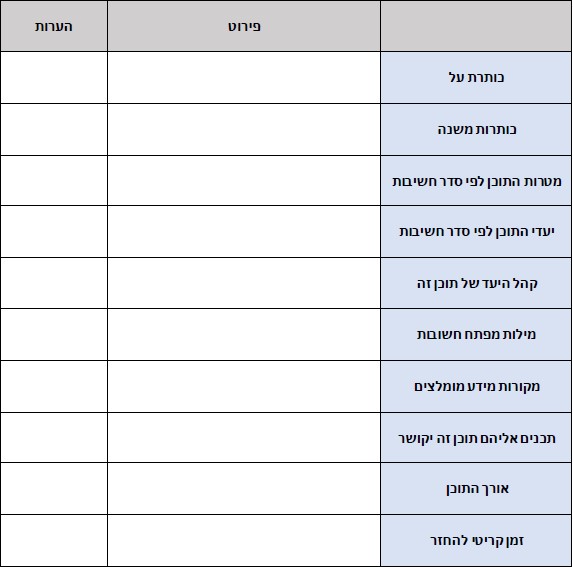 דף הזמנה מגורם חיצוני